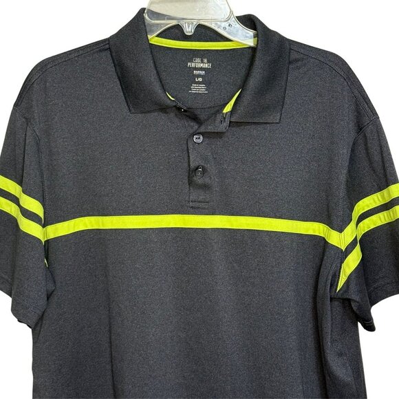 Haggar Cool 18 Performance Mens Polo Shirt - Size Large - Picture 2 of 7